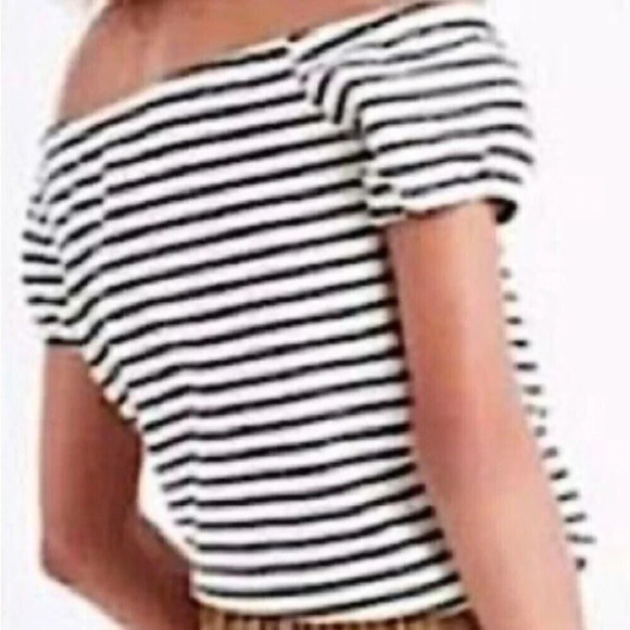 Madewell off the shoulder crop top, size XS - Picture 2 of 7